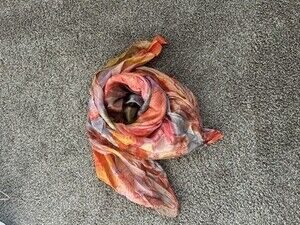 Multicolor Abstract Rectangle Scarf | Lightweight Fashion Accessory